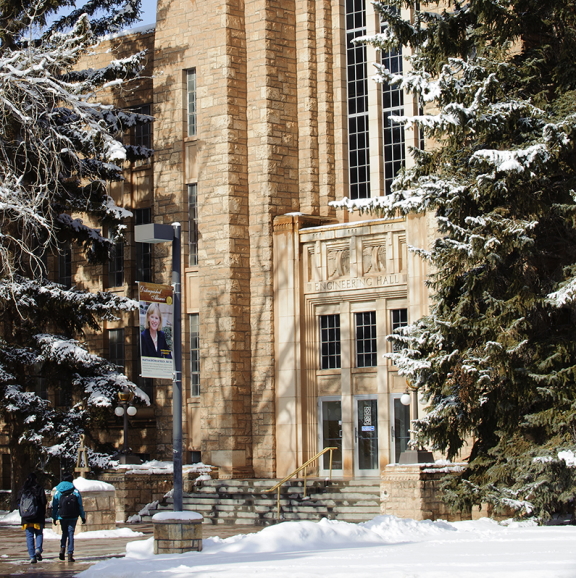 uwyo department of engineering legacy building in winter