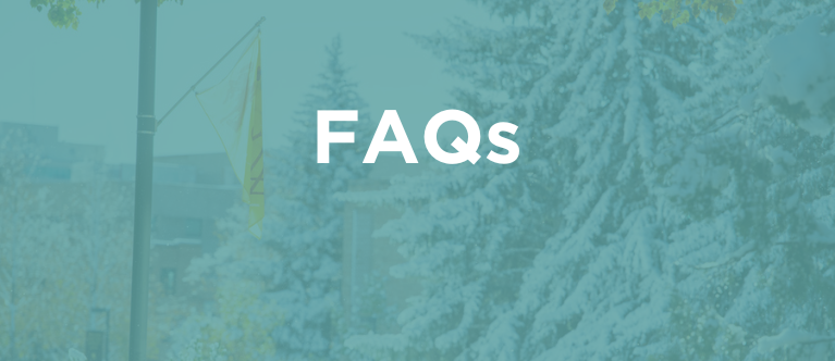 a decorative icon that says FAQs