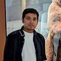 Nilay Saha visiting a wildlife exhibit