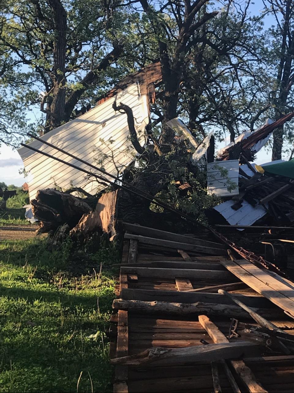 Damage near Chana, IL