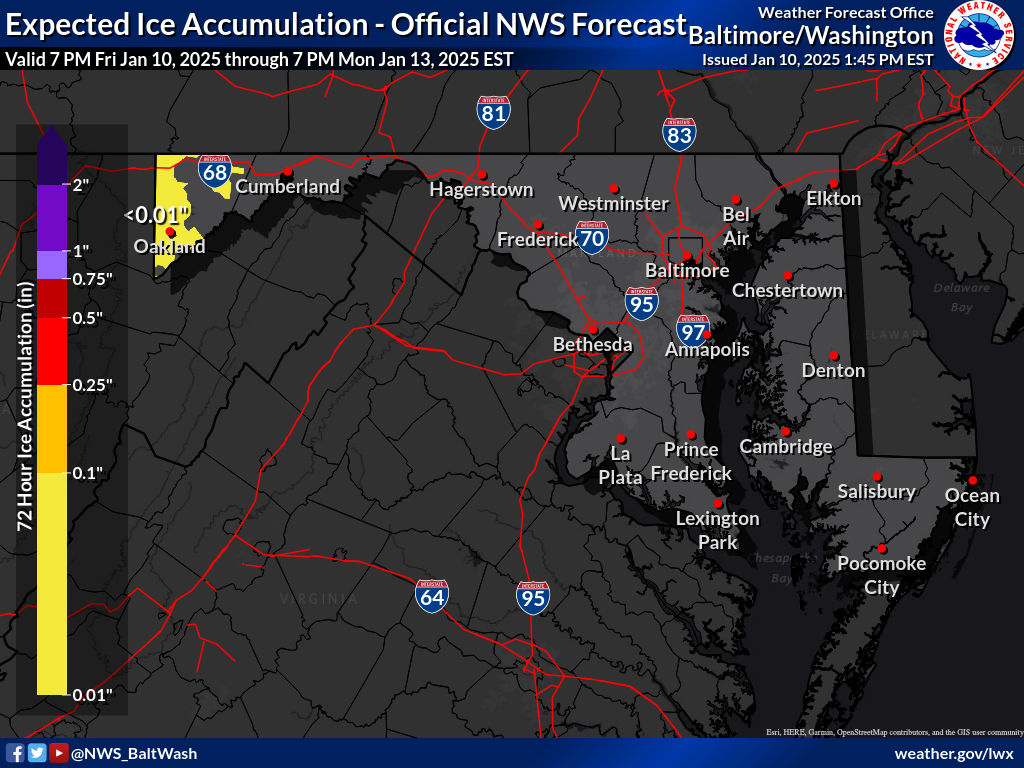 Maryland Ice Accumulation Forecast