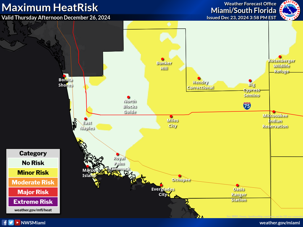 Maximum HeatRisk for Day 4