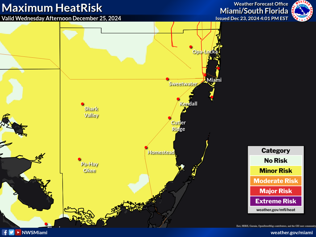 Maximum HeatRisk for Day 3