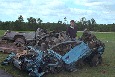 Oakfield tornado damage east of town