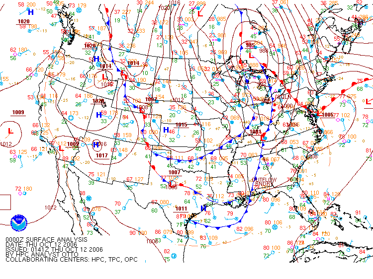 00Z HPC Surface Analysis