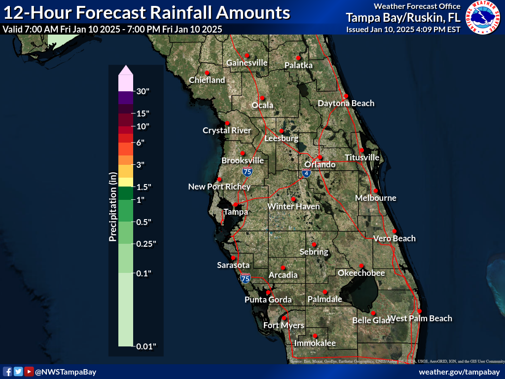 Expected Rainfall for Day 1