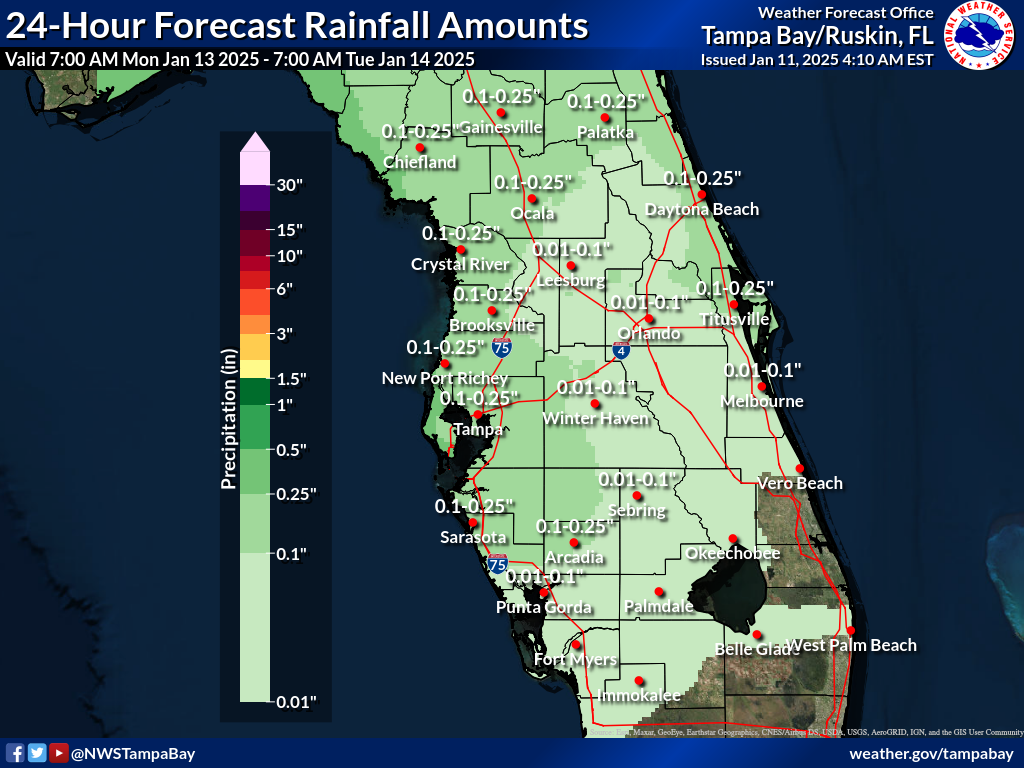 Expected Rainfall for Day 3