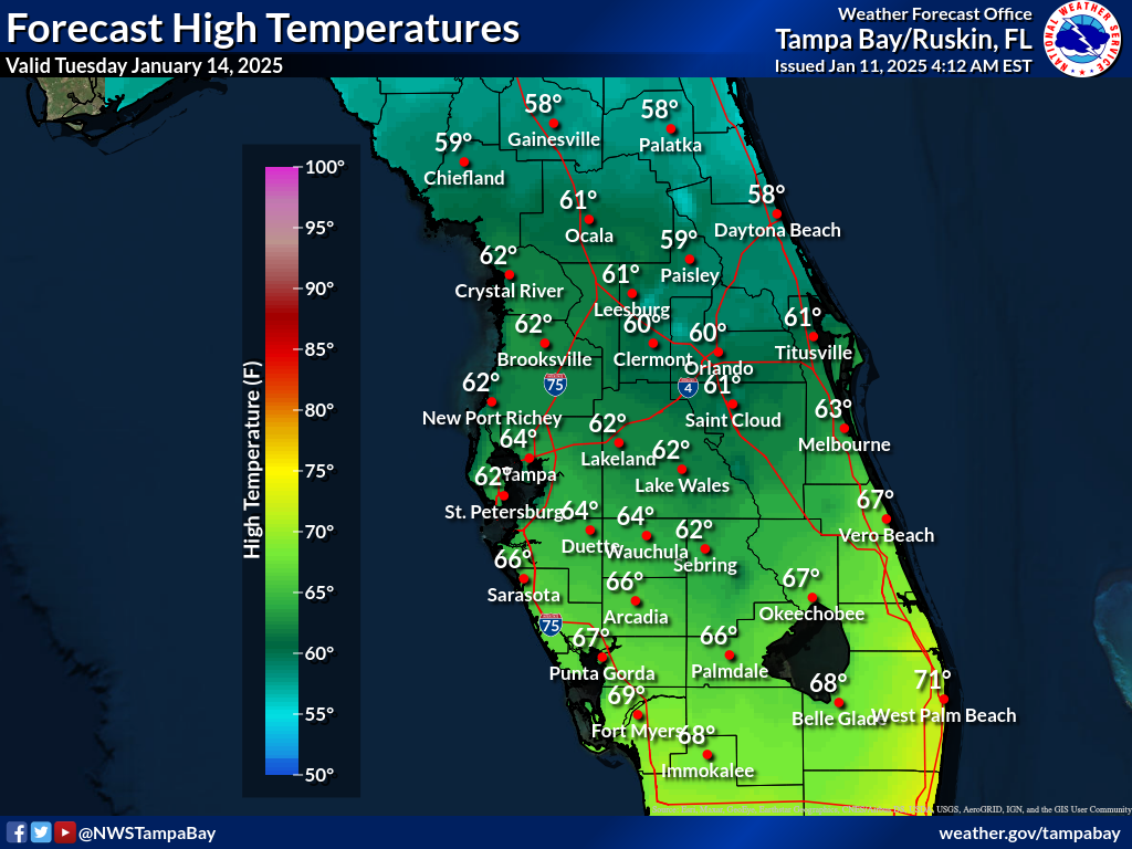 Expected High Temperature for Day 4