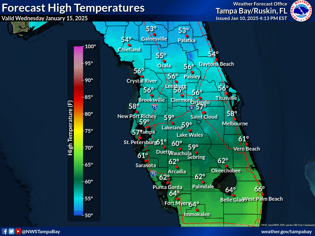 Expected High Temperature for Day 5