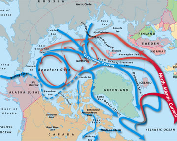 Scientists are concerned that melting Arctic sea ice will increase the amount of fresh water in the <a href="/earth/polar/arctic_currents.html">Beaufort Gyre</a>, which could spill out into the Atlantic and cause major climate shifts in North America and Western Europe. Watch the <a href="/earth/changing_planet/freshwater_arctic.html">Changing Planet: Fresh Water in the Arctic video</a>.<p><small><em> Courtesy of Jack Cook, WHOI (<a href="http://www.whoi.edu">Woods Hole Oceanographic Institute</a>)</em></small></p>