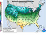 Day 6 Maximum Temperatures