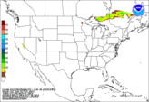 Day 2 probability of freezing rain accumulating greater than or equal to 0.01 inch.