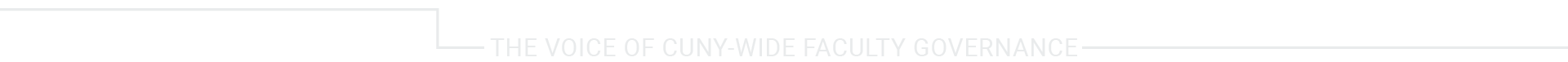 The Voice of CUNY-Wide Faculty Governance