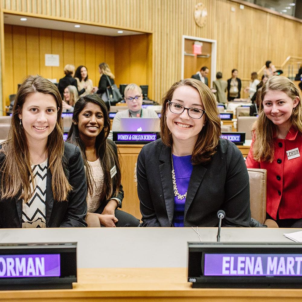 Students at the UN